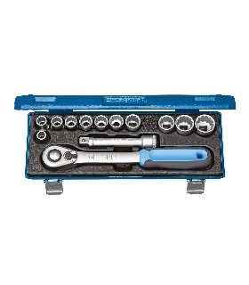 JUEGO DE LLAVES DE VASO 1/2"" 13 PZAS UD 10-24 MM 2545829 GEDORE